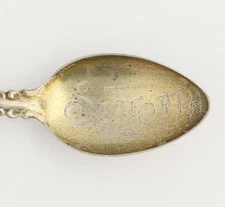 Seaforth California Souvenir Spoon - Sterling Silver Vintage Collectors Travel
