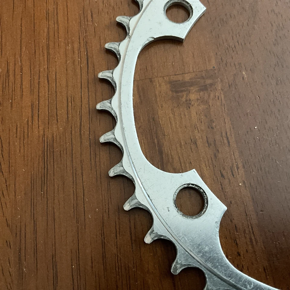 Plato Stronglight Vintage - 41 Dientes - 130 BCD - 5 Pernos - Plateado - Usado Foto 4 de 4