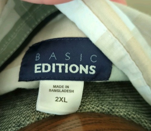 Mens Sz Plaid Button Up - Picture 5 of 5