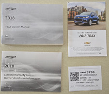 OEM 2018 Chevrolet TRAX Owners Manual Guide B...