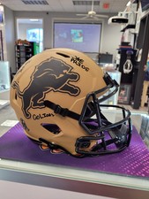 Kerby Joseph Signed Full Size Rep Helmet Lions Salute To Service Inscr (CBNG)