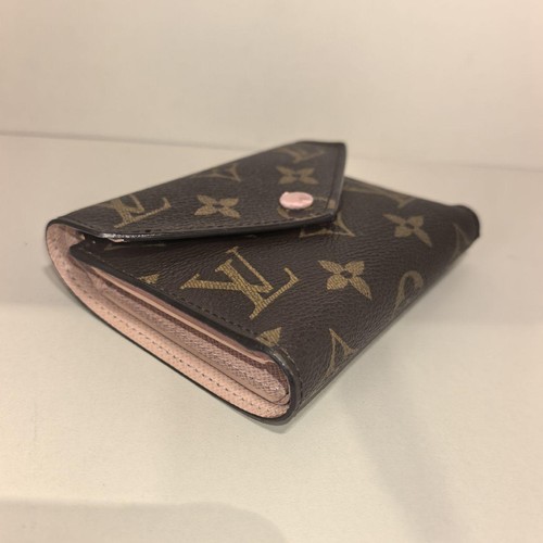 Louis Vuitton Victorine Wallet 'Brown Monogram Canvas/Rose Ballerine Pink'#59BQ5