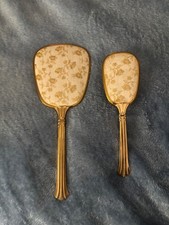 vintage hairbrush and mirror set