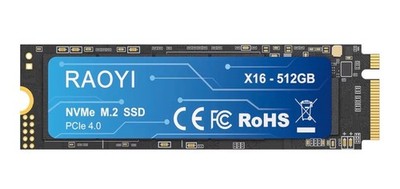 512GB NVMe Internal Solid State Drive M.2 2280 PCIe Gen4x4 SSD, Up to 5000MB/s,