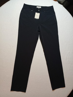 NWT Bugatchi Men's Slim Straight 5-Pocket Performance Pants Size 32 Black $199