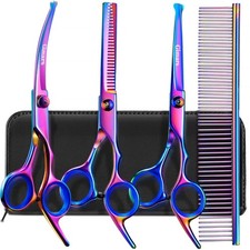 Gimars Dog Grooming Scissors Kit Professional 4CR with Safety Round Tip, 5 in...