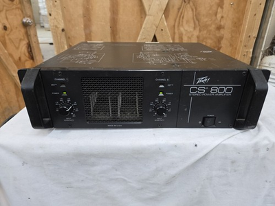 #ad #ad Peavey CS 800 Stereo Two Channel Power Amplifier Amp 400 Watts Per Ch. Working $349.99