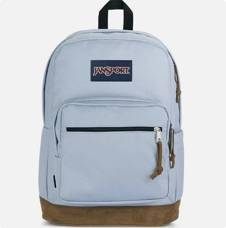Jansport Backpack Sky Blue With 15'' Laptop Sleeve