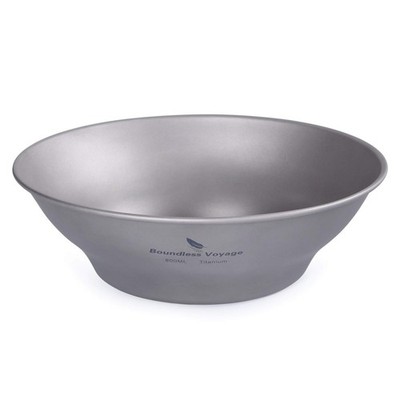Boundless Voyage Ultralight Titanium Bowl Pan Plate Dish with Carry Bag Outdo...