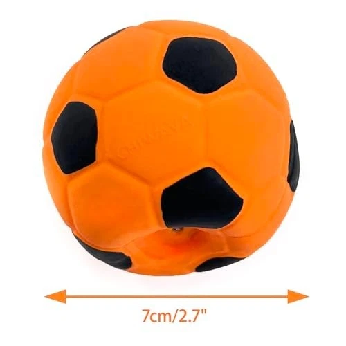 Quietschender Latex-Fußball | 3 Stück | Medium-Hunde - Bild 2 von 4
