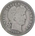 1908-S Barber Dime — photo from another recent sale