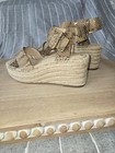 Sole Society Audrina Espadrille Sandals Size 5.5m/36 Tan Animal Print Buckle — photo 4