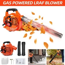 Handheld Gas Powered Leaf Blower - 2-Stroke, Commercial Heavy Duty for Grass Yar