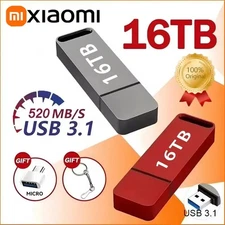 Xiaomi 16TB USB 3.2 OTG Flash Drive HighSpeed Metal Waterproof Portable Pendrive
