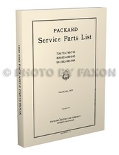 1930 1931 1932 Packard Eight Illustrated Parts Book Catalog Standard Deluxe 8