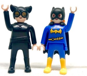 Figurine Playmobil DC Superheroes Catwoman - Neuf - Collection Kinder