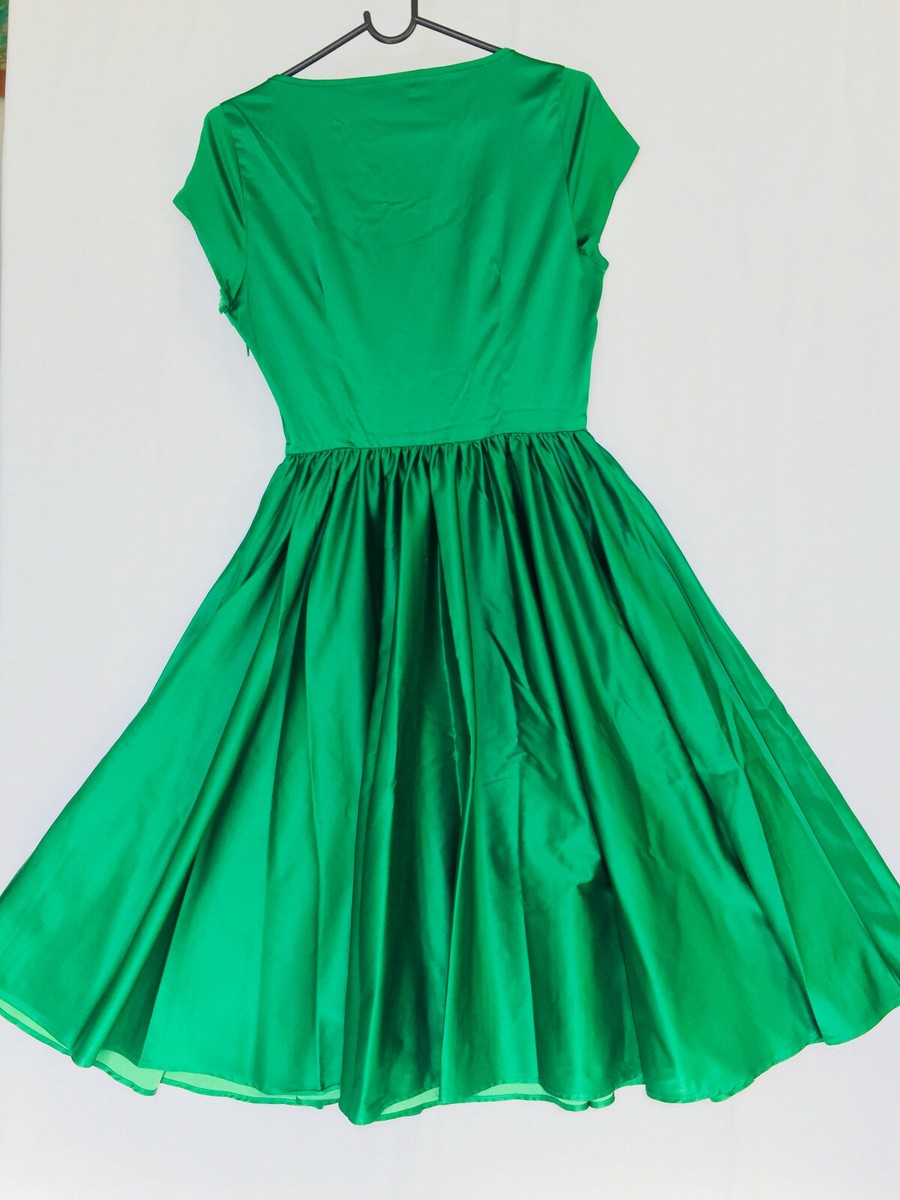 green emerald velvet dress Cowl Neck 50s Open Back Vintage Emerald Green Dress