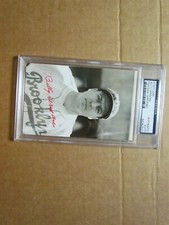 Billy Herman Signed Postcard PSA Certified Encapsulated