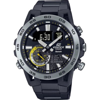 Casio Black Mens Analogue-Digital Watch Edifice ECB-40DC-1AEF