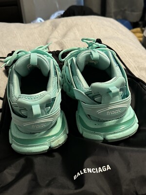 BALENCIAGA TRACK スニーカー 43 ホワイト/ブルー/グリーン 人気☆関税込【BALENCIAGA】TrackスニーカーGray/Blue/Green