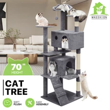 Cat Tree Cat Tower Large Kitten Playing Condo House Multi Level Play House Rest