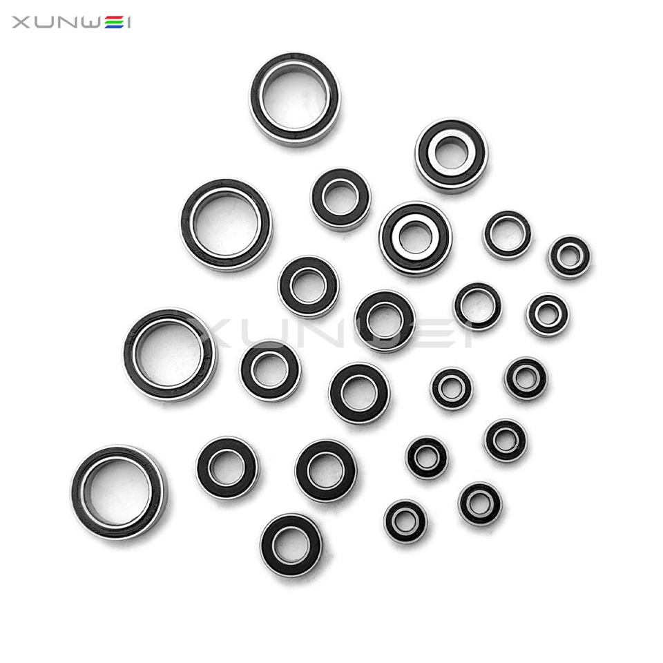 24pcs Bearings Kit for Team Associated B6.3 B6.3D B6.2 RC10B6.3 RC10B6.2 Buggy - Image 2 of 4