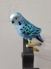 Old World Christmas Blue Miniature Parakeet Ornament