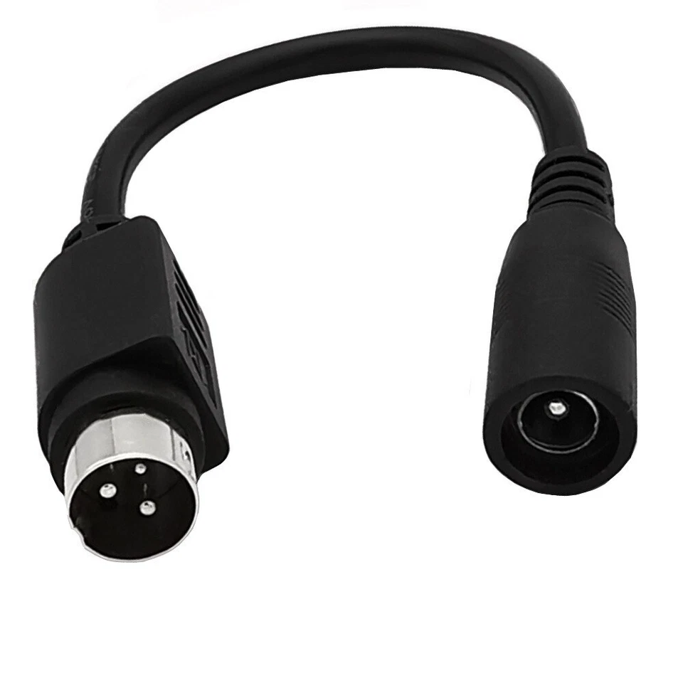 3 Pin DIN Male to 5.5mm x 2.1mm Female DC Power Cable for Printer Stage Lighting - Image 2 of 4