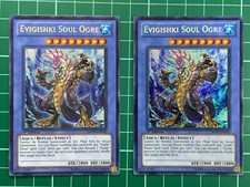 2x Evigishki Soul Ogre HA05-EN052 1st Edition Secret Rare Lot Yugioh