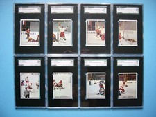LOT 20 1979 1979/80 PANINI HOCKEY STICKERS GAME ACTION PHOTO PUZZLE SGC 8.5 9 10