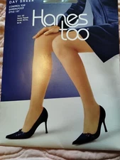 Hanes Too Day Sheer Control Top Reinforced Toe Style 137 Barely There Size AB