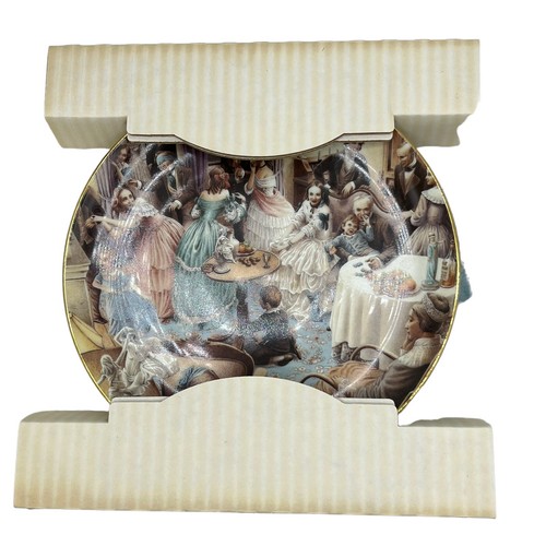 Piatto da collezione Dept 56 Dickens A Christmas Carol #3 Spirit of Christmas 1993 - Foto 9 di 19