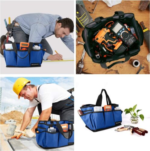 Gardening Tote Bag, Deluxe Garden Tool Storage Bag and Home, 14 Inch, Blue - Picture 8 of 10
