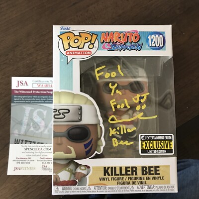 Catero Colbert Signed Funko POP Naruto Killer Bee Autographed JSA COA Yellow
