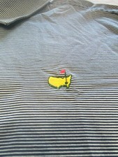 Augusta National Master's Polo Style Blue Stripe Shirt - XXL