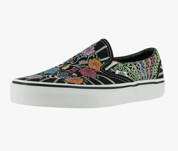 Vans Dia De Los Muertos Glow Slip On Mens 10 Womens 11.5-image