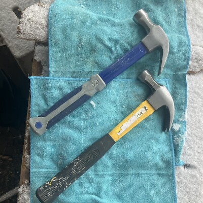 Stanley & Kobalt, 24 oz Curve Claw Fiberglass Hammers Lot    Free Shipping