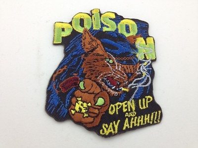Poison Embroidered Patch ~ Wolf