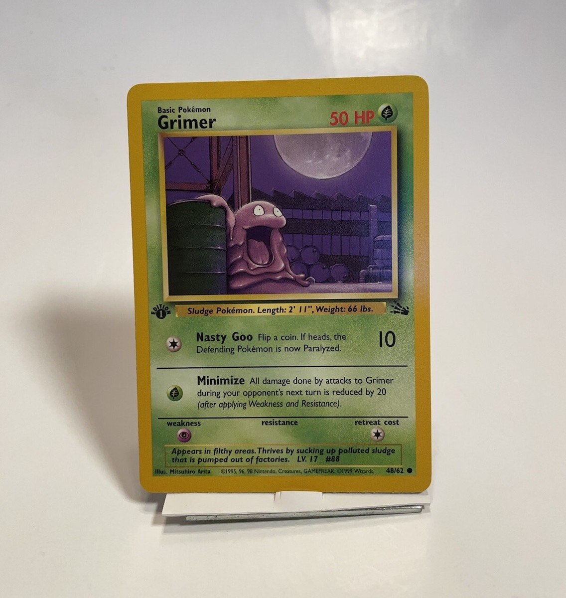 first edition grimer pokemon card Grimer Pokemon Card TCG First Edition 1999 WOTC 48/62