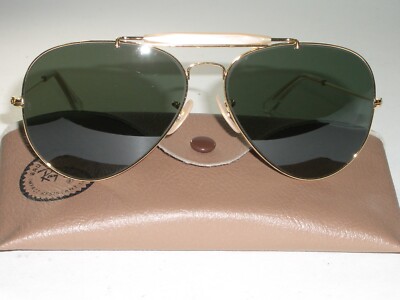 1970's 62mm VINTAGE B&L RAY BAN G15 UV GEP OUTDOORSMAN II AVIATOR