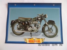 CARTE FICHE MOTO MATCHLESS G