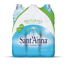 Acqua Sant'anna Natural Quelle Rebruant Packung Mit 6 Flaschen X 1,5 L