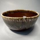Vintage McCoy Pottery Brown Drip Glaze 8 Inch Round Mixing Bowl USA