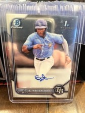 2022 Bowman Chrome Estanli Castillo #CPA-EC 1st Chrome Prospect Auto