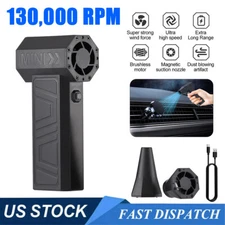 Mini Turbo Blower Jet Fan 130000RPM Violent Turbofan Air Blower USB Rechargeable