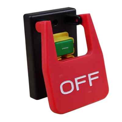 Off-On Cover Emergency Stop Push Button Switch 16A Electromagnetic Start Switch