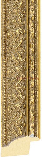 33mm Wide Gold Reverse Wood Picture Frame Moulding - Picture 2 of 2