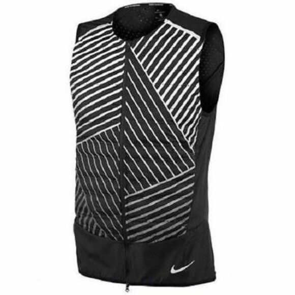 Men's Nike Aeroloft Flash Running Reflective Black Vest Size Large 859208 010 for sale online | eBay