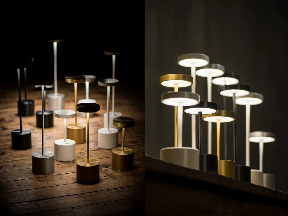 SAKRINGT Pack 2 Lámparas de Mesa Recargables, Lámpara de Mesa LED Inalámbrica, Batería 5000mAh... Foto 4 de 4