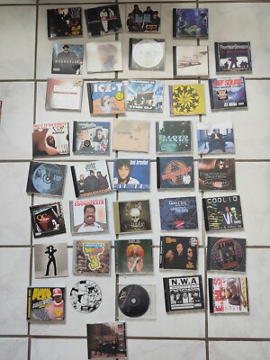 Konvolut, CD, Rap, R&B, Hip Hop, 90er, Teils USA, NWA, WU TANG, NAS, GZA, 2 Pac